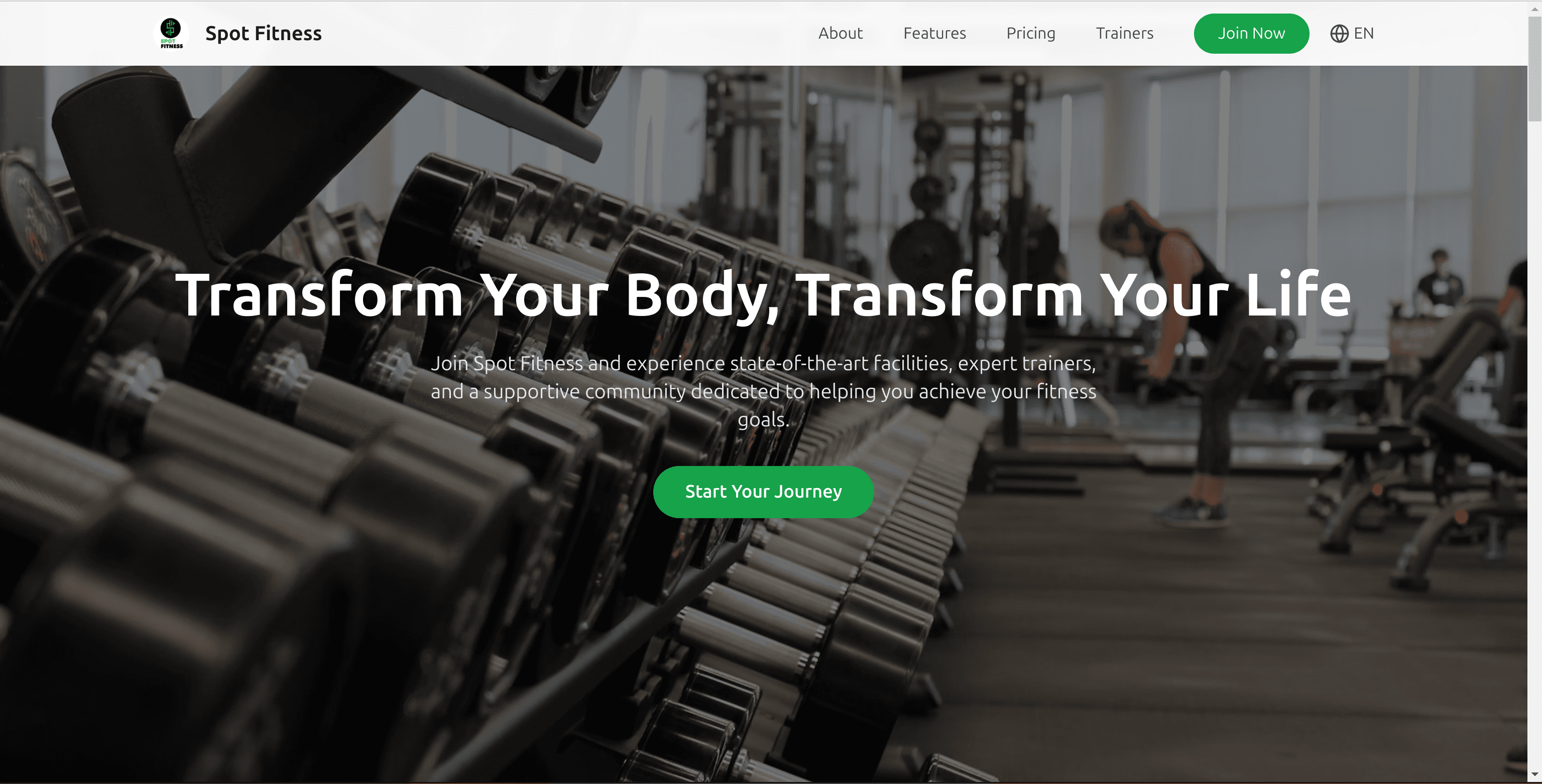 Spot Fitness project